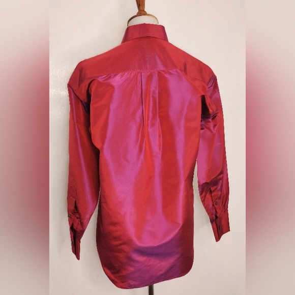 IRIDESCENT SILK BLOUSE - Picture 2 of 8